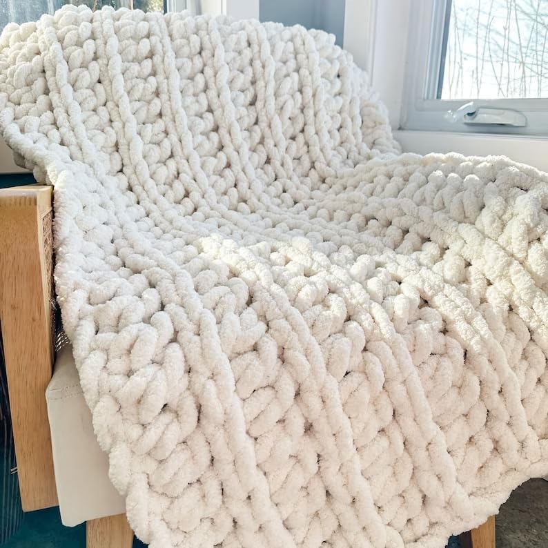 QWM 72“ Chunky Blankets Loom Knitting Looms Long Installation Free and Adjustable Foldable Portable Extra Loom Large 38,48,60, 72,84,96 Inch