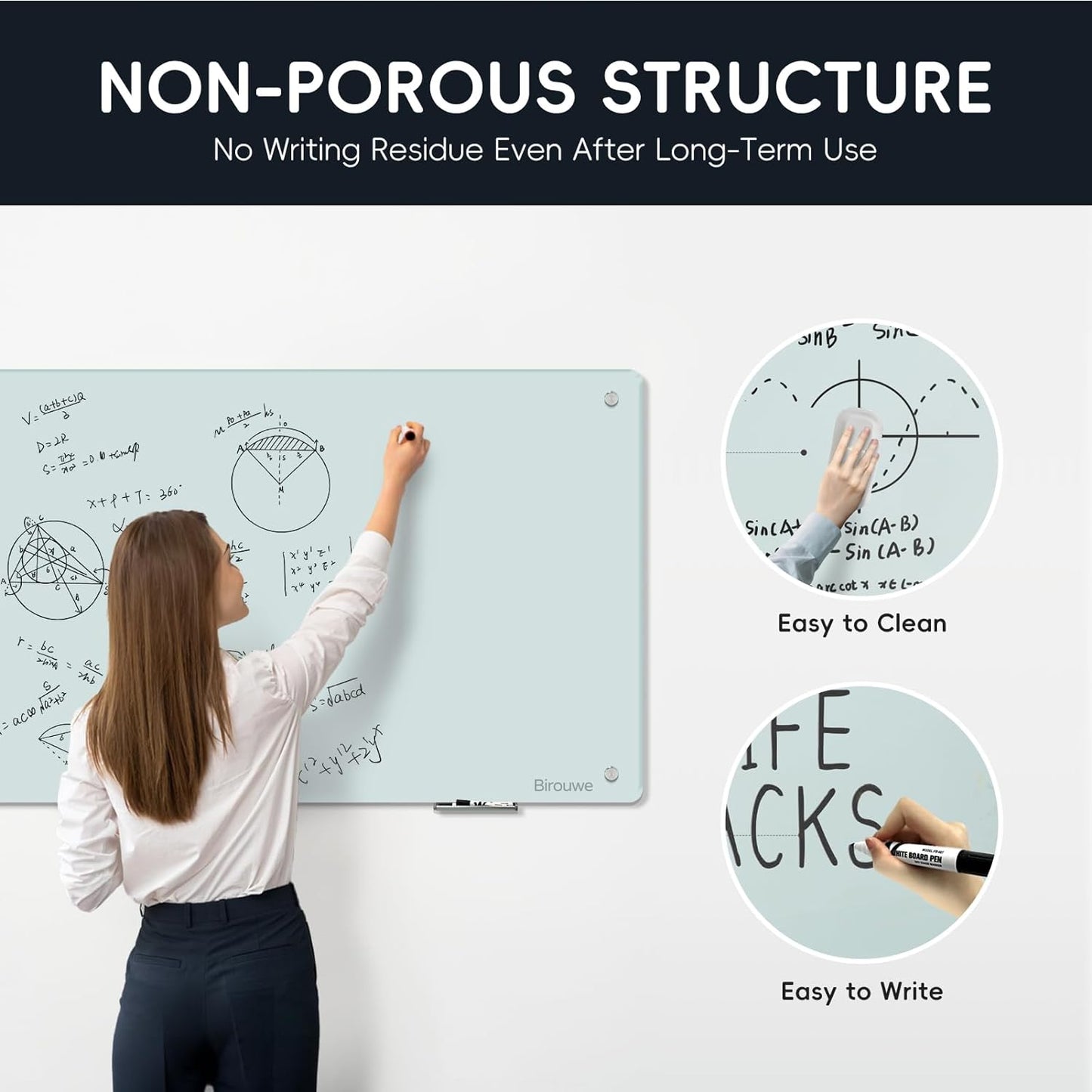Glass Whiteboard 48 * 72Inches