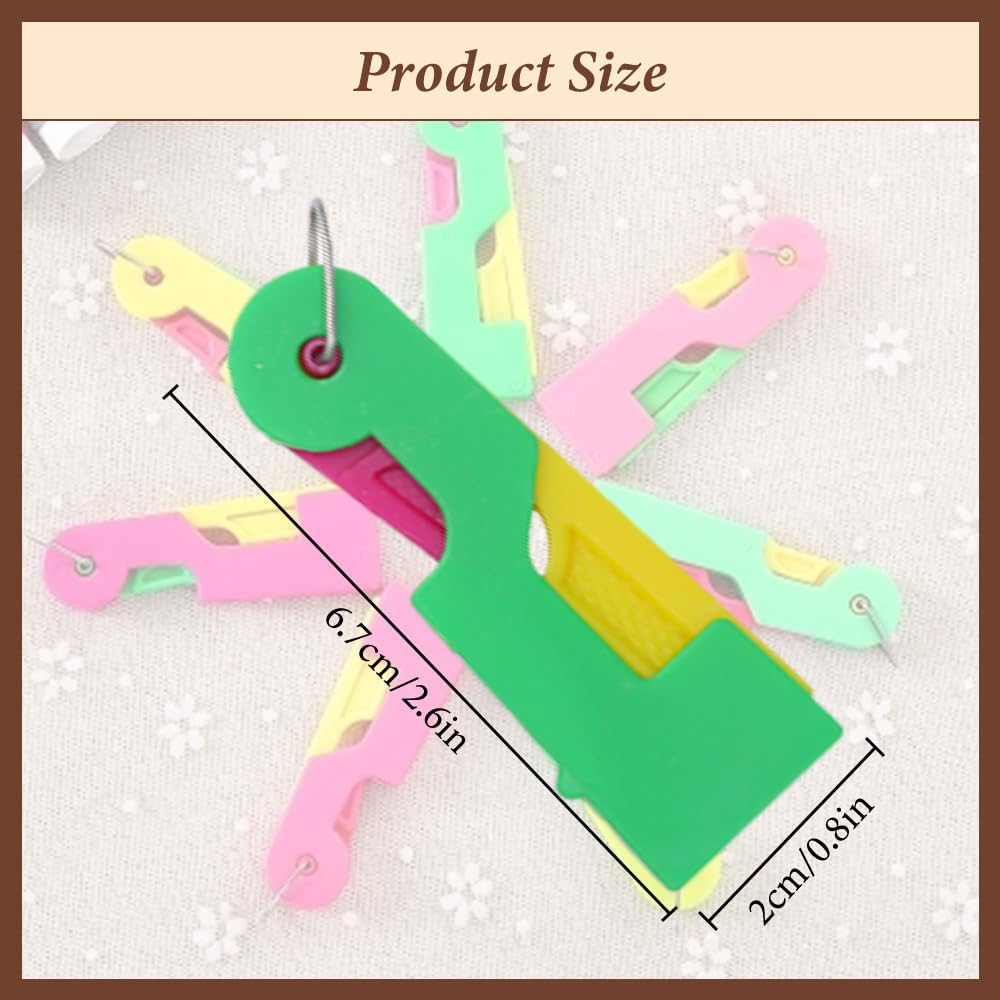 Automatic Needle Threader,New Sewing Machine Needle Threader,Sewing Needle Threaders,Plastic Needle Threaders,Automatic Needle Threading Device (18 PCS)