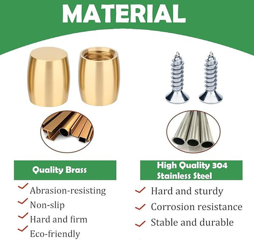 4 PCS Brass Cutting Board Feet - Image 2