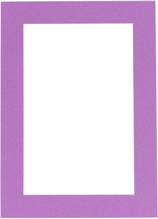 5.5x8.5 Mat for 8.5x11 Frame - Precut Mat Board Acid-Free Dark Purple 5.5x8.5 Photo Matte For a 8.5x11 Picture Frame, Premium Matboard for Family Photos, Show Kits, Art, Picture Framing, Pack of 1 Mat