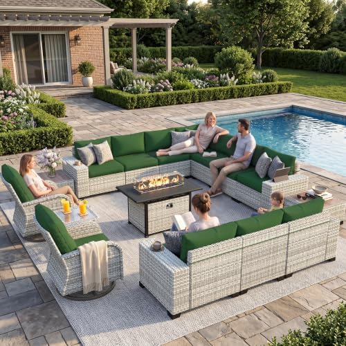 Outdoor Patio Furniture Set PE Wicker Rattan Outdoor Sectional Sofa by MuphyersPatioFurniture