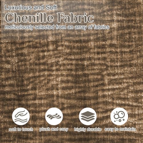 154" Oversized Sectional Sofa for Living Room, Modern Luxury Plush Chenille - Image 4