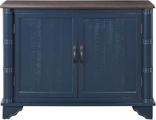 40" Solid Wood Buffet Storage Cabinet, Vintage Console Table by YWUFUART