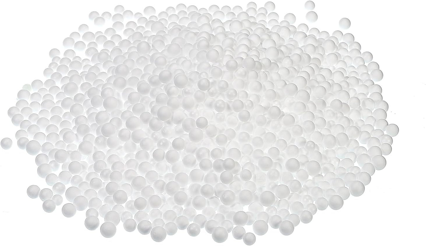 MECCANIXITY Foam Beads Foam Balls 7-9mm for Wedding and Party Decorations, Tiny Packing Balls, Arts DIY Crafts Supplies (White,1 Pack Approx 3000pcs)