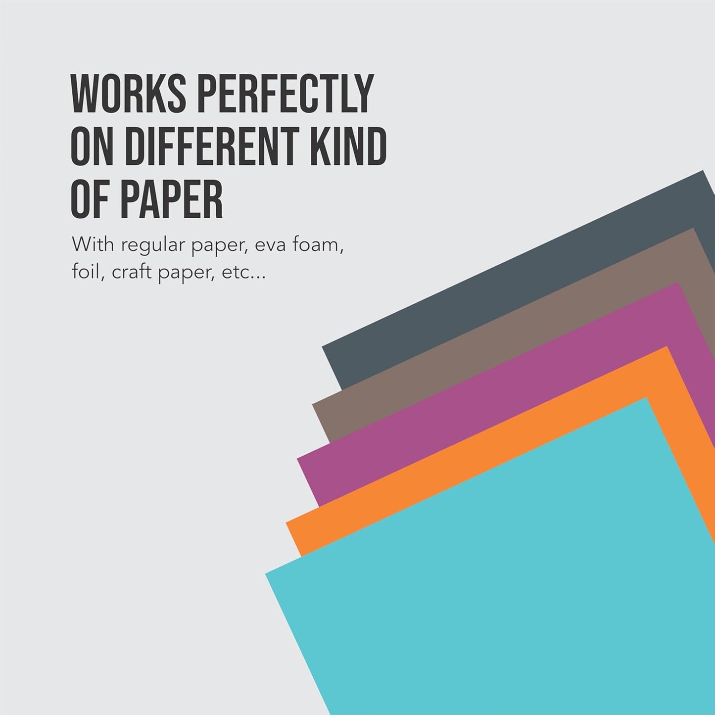 BearBoss 6 Craft Hole Punch Shapes 1 Inch Paper Punches for Crafting Handmade Scrapbooking Punches Mix Shapes Designs for Kindergarten Teacher Office Supplies Kids