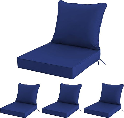 19x19 Inch Patio Chair Cushions Set of 4, Outdoor Furniture Cushions by Unknown