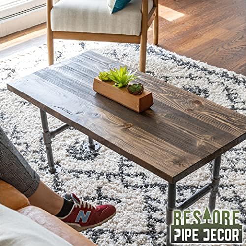 PIPE DECOR Restore Solid Wood Coffee Table Top 18 in. x 36 in. x 1.25 in. - Image 6