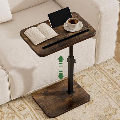 360° Swivel Sofa Side Table for Couch by Unknown