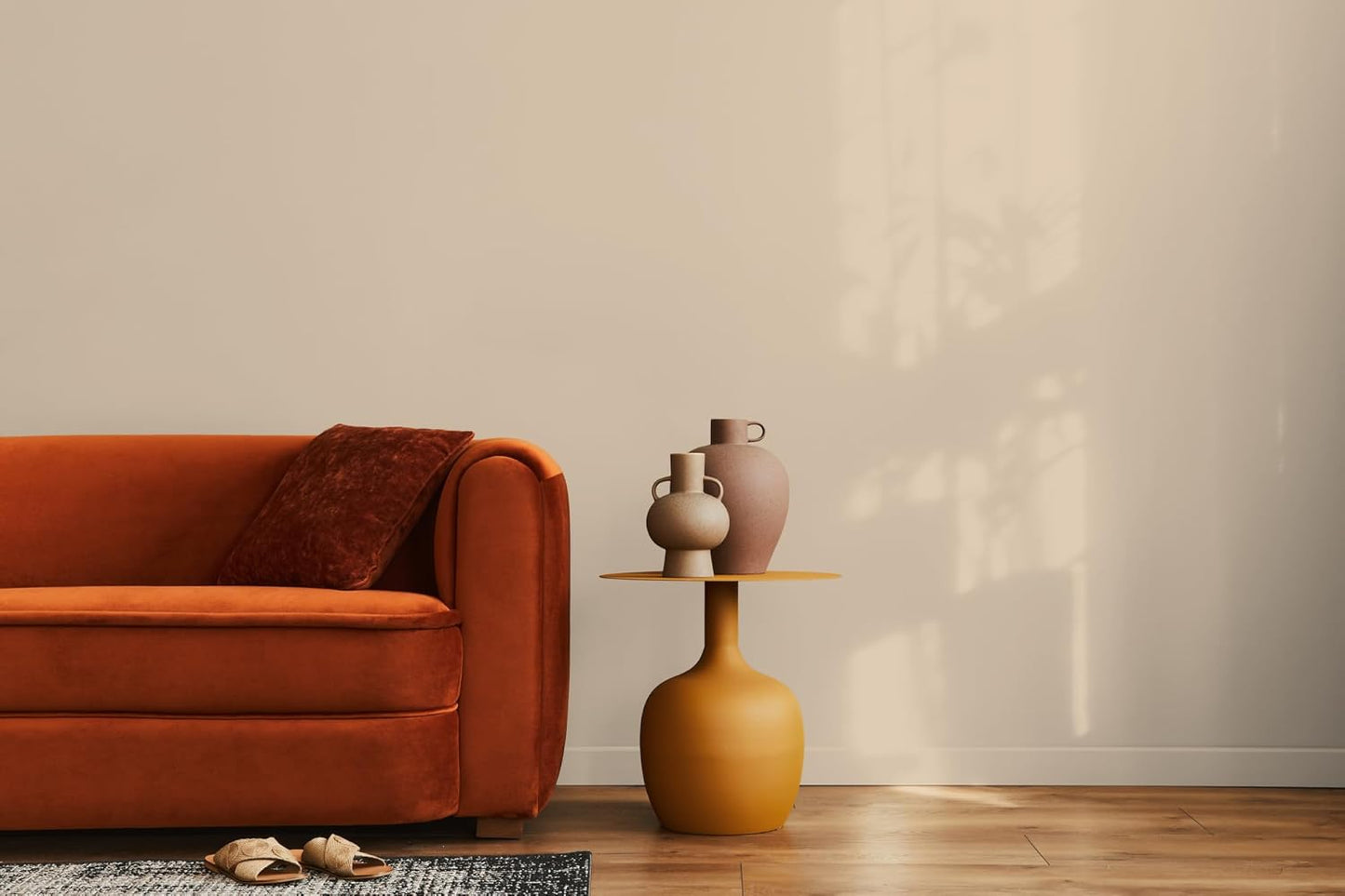 EVOLVE Paint & Primer: Environment-friendly, Low Sheen with One-coat Coverage for Interior & Exterior surfaces (Natural Beige, 5-Gallon)