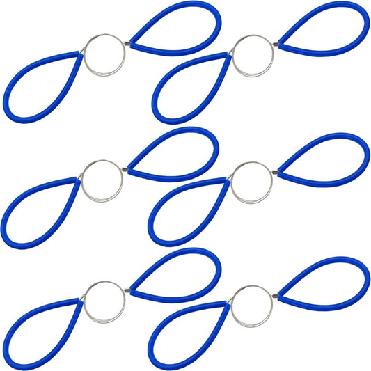 TIHOOD 6PCS Clay Cutters Wire Steel Wire Clay Cutter Pottery Tools Cut Off Tools with Rubber Handle for Clay Artist Sculpting Cheese Dough (Blue)