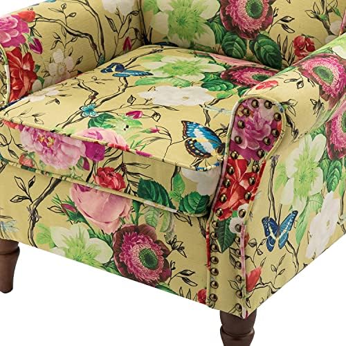 HULALA HOME Traditional Floral Accent Chair - Image 6