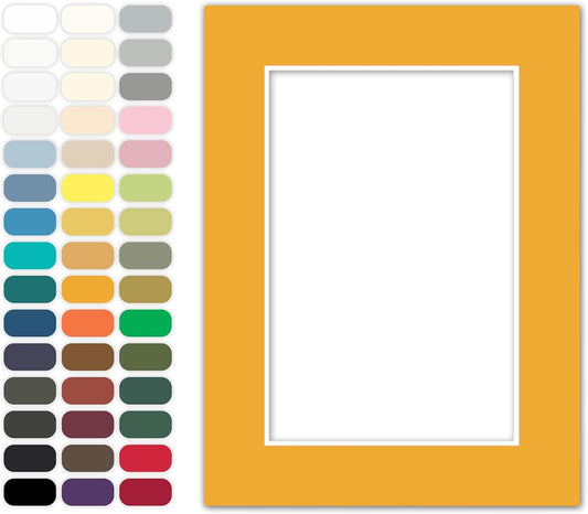 Poster Master Butterscoth Matboard – 4-Ply Acid-Free Picture Mat Board with 45° Beveled Cut, Made in USA, Custom Cut to Any Size, 1/16" Thickness for Framing & Displays