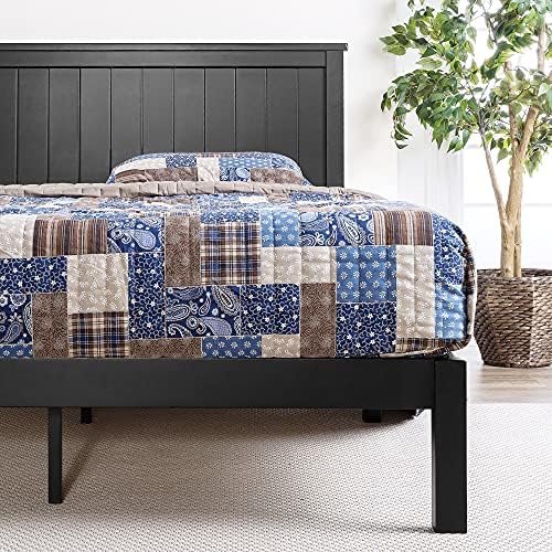 Zinus Santiago Wood Platform Bed Frame, Wood Slat Support, No Box Spring Needed - Image 4