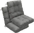 Outdoor Chair Cushions Set of 2, High Back Soft Seat Pad by zanwuhwyd