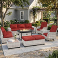Outdoor Patio Furniture Set PE Wicker Rattan Outdoor Sectional Sofa by MuphyersPatioFurniture