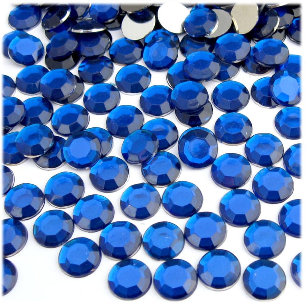 The Crafts Outlet 144pc Rhinestones Round 10mm - Multi Assortment