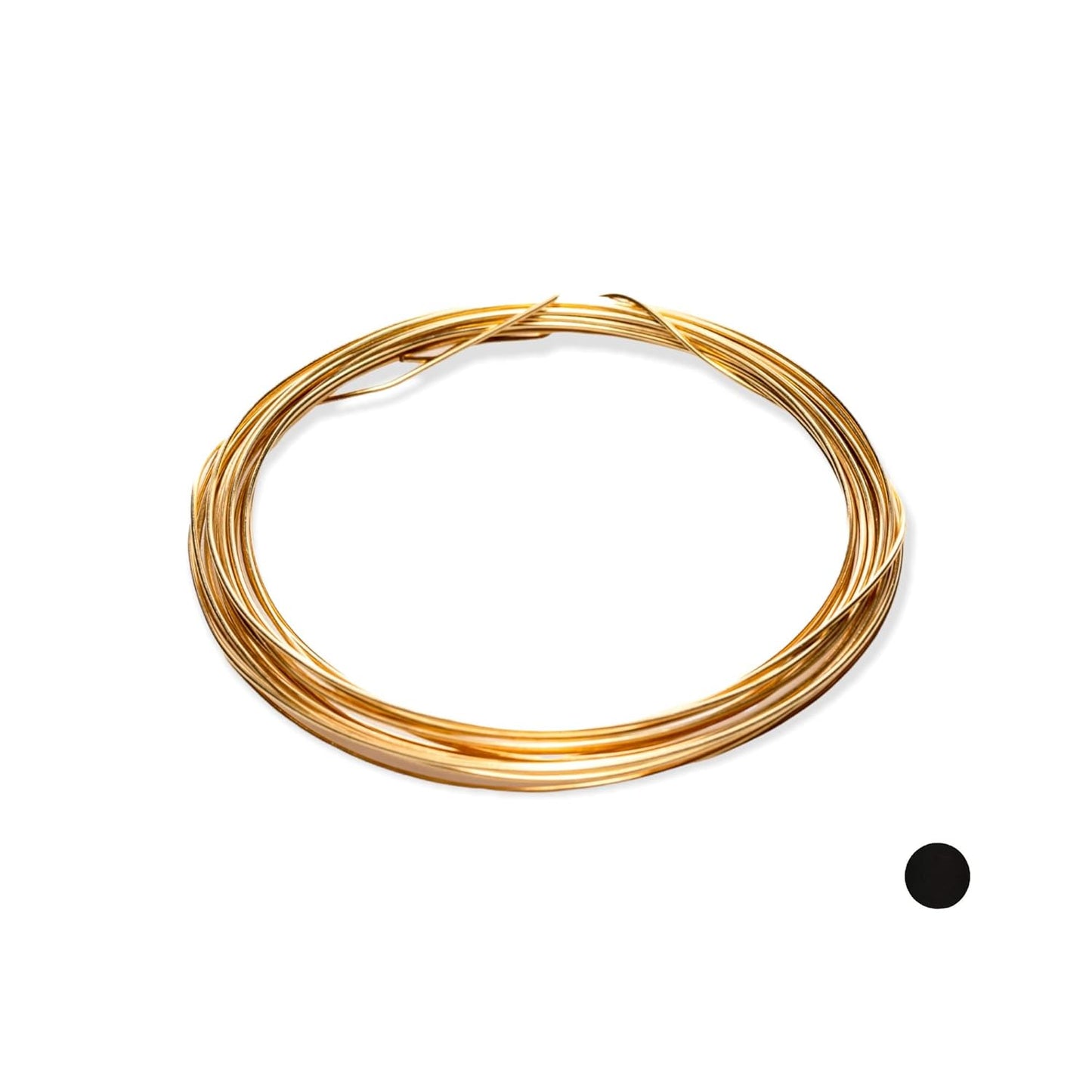 18 Gauge, Jeweler's Brass Wire, Red Brass, Round, Dead Soft, CDA #230 Alloy Jewelry Grade Made in USA - 5FT by CRAFT WIRE