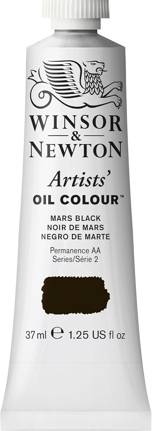 Winsor & Newton Artists' Oil Color, 37ml (1.25 oz) Tube, Mars Black