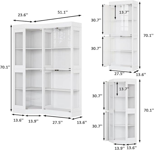 70.1" Large Corner Cabinet - Image 2