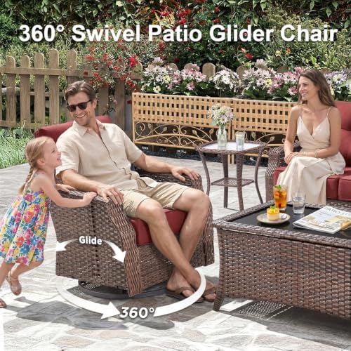 5 Pieces Luxury Patio Furniture Sets - Image 3