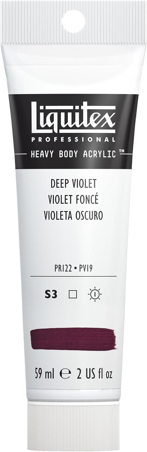 Liquitex Professional Heavy Body Acrylic Paint, 2-oz (59ml) Tube, Deep Violet
