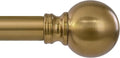 Warm Gold Curtain Rods for Windows 48 to 84 Inch 1" Diameter Adjustable Heavy by Unknown