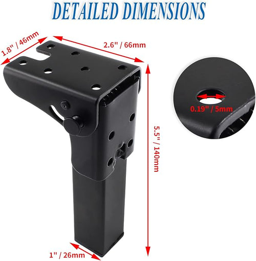 4Pcs Folding Table Furniture Legs 5.5 Inch, Heavy Duty Metal Hairpin Table Legs - Image 2