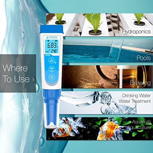 Apera Instruments AI311 Premium Series PH60 Waterproof pH Pocket Tester Kit - Image 6