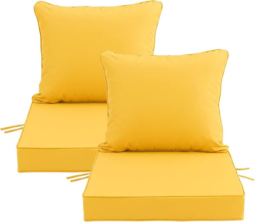 22x22 Inch Patio Chair Cushions Set of 2, Outdoor Furniture Cushions by Unknown