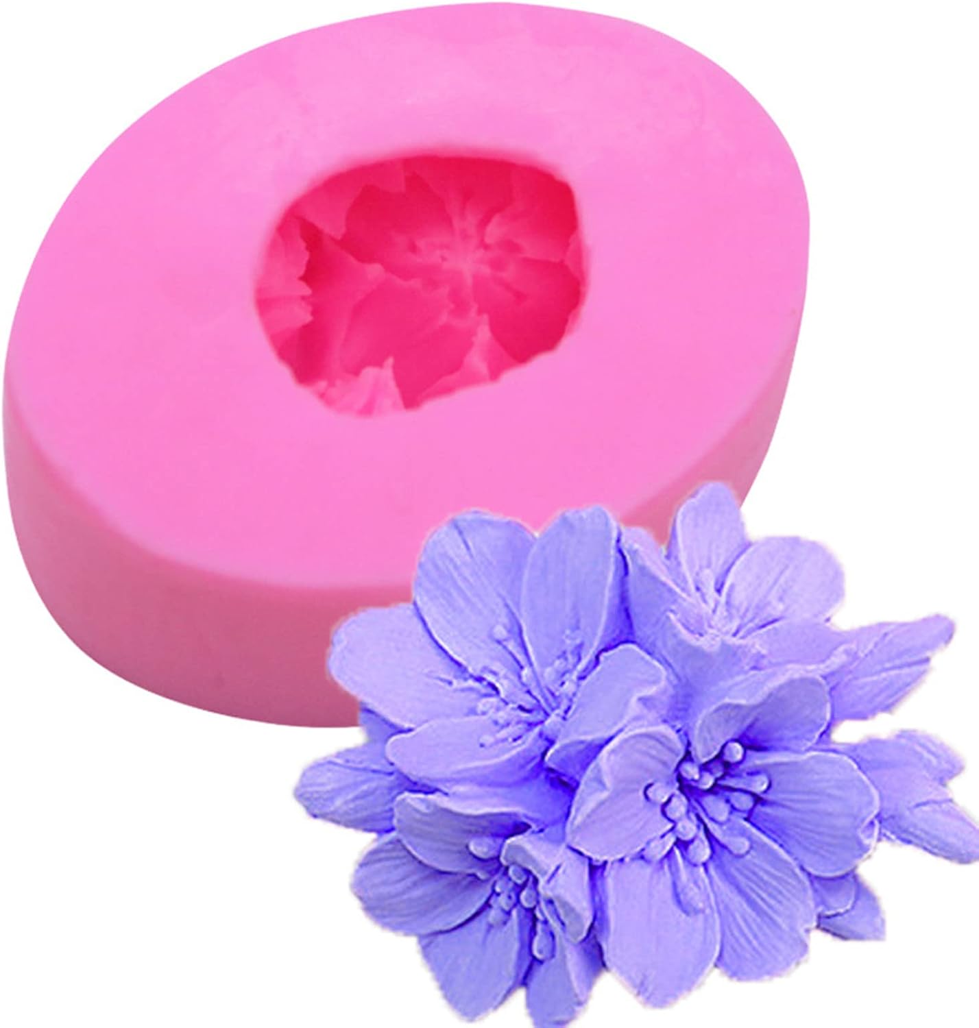 Plum Bossom Flower Silicone Soap Mold Candle Mold Fondant Chocolate Candy Cake Decorating Mould Resin Clay Baking Pastry Tools