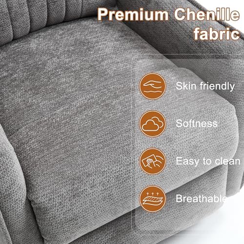 Manual Swivel Rocker Recliner Chair - Image 6
