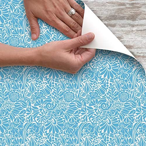 Con-Tact Brand Creative Covering, Self-Adhesive Shelf Liner, Batik Blue - Image 3