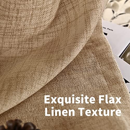 YoungsTex Toffee Linen Curtains 84 Inch Length - Image 4