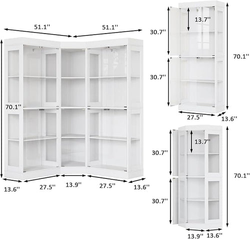 70.1" Large Corner Cabinet - Image 2