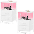 Somdot Nightstands Set of 2, End Tables by Somdot