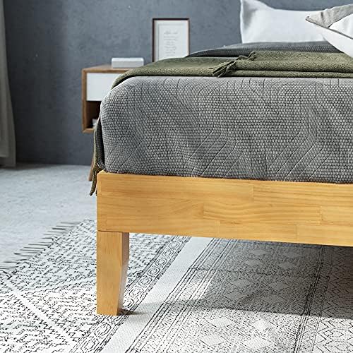 Zinus Moiz Deluxe Wood Platform Bed Frame, Wood Slat Support, No Box Spring - Image 4