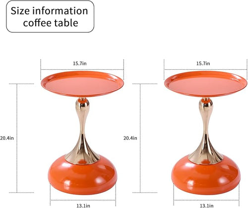 2-Pack Sleek Hourglass Side Table - Image 2
