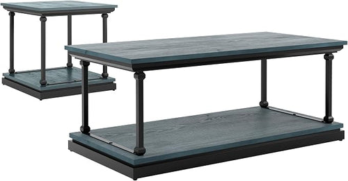 24/7 Shop at Home Ambridge Transitional Multi-Storage Wood 2-Piece Coffee Table by 247SHOPATHOME