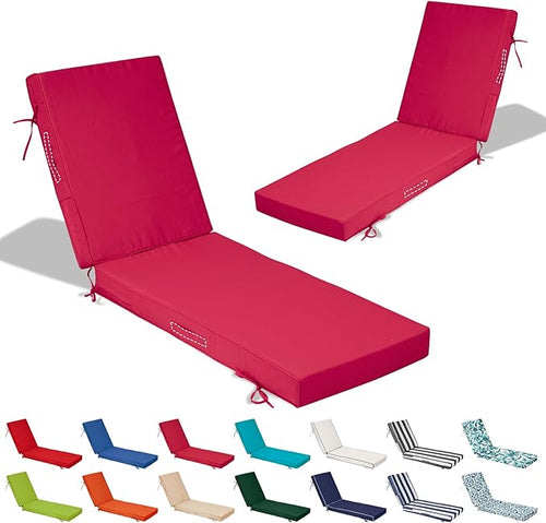 80x26x4in Lounge Cushions for Outdoor Furniture, Outdoor Lounge Chair Cushions by Odsiikly