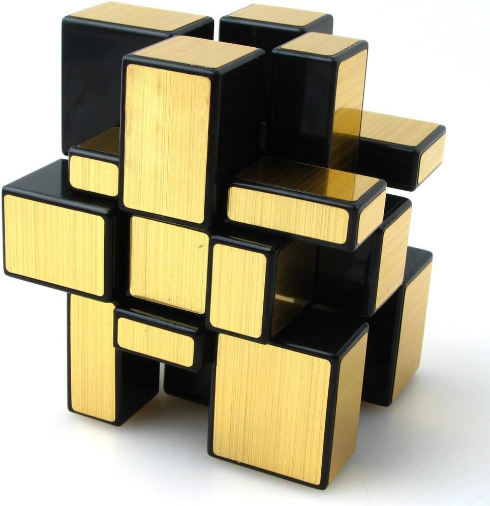 TANCH Mirror Speed Magic Cube 3x3 Puzzle Toy for Children & Adults Gold…