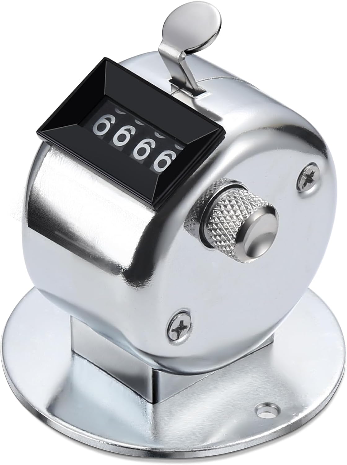 YOJOB Stitch Counters for Knitting and Crocheting, Metal Knitting Row Counter, Hand Tally Clicker Counter (1 Pack)