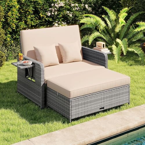 Tangkula Patio Rattan Daybed - Image 2