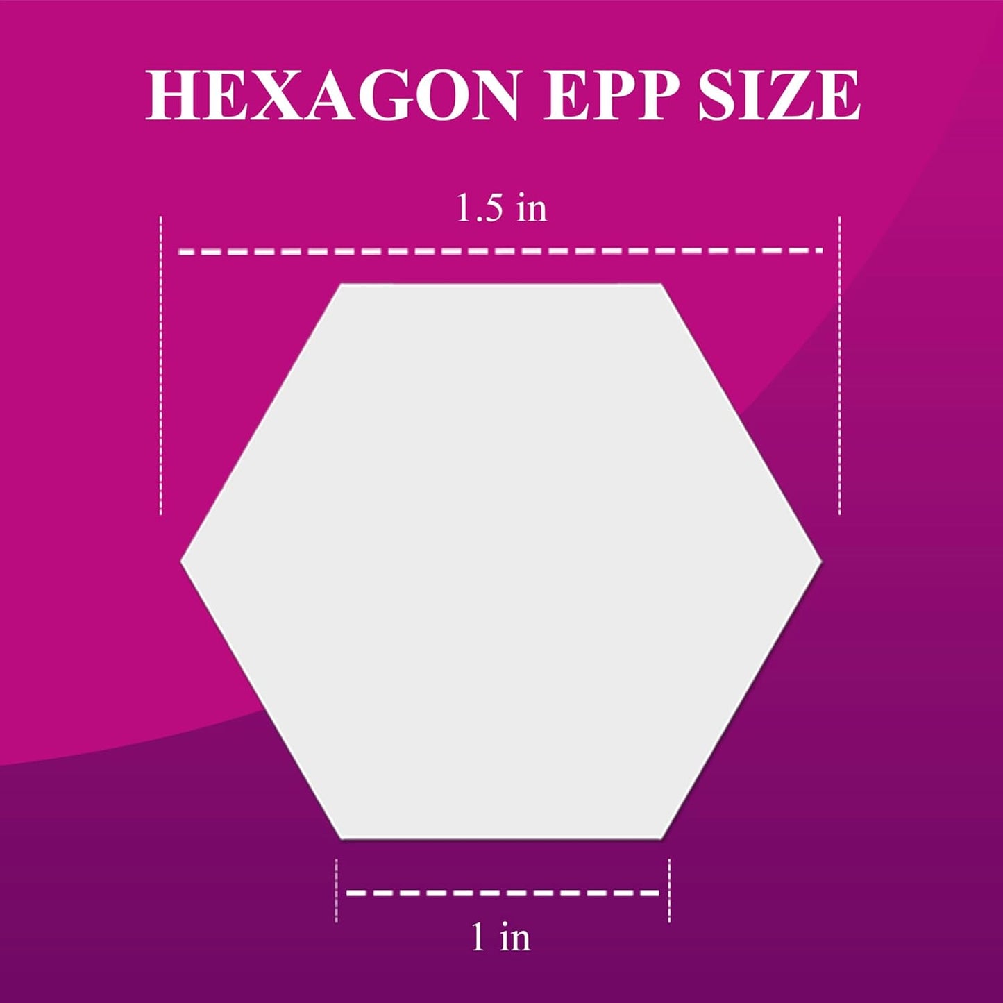 LaserThing Quilting Paper Templates | Handy Tools for Crafting Quilt Patterns | Ideal for Precision Quilting Projects | Includes 1'' Hexagon EPP Set - 100 Pieces
