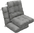 Outdoor Chair Cushions Set of 2, High Back Soft Seat Pad by zanwuhwyd