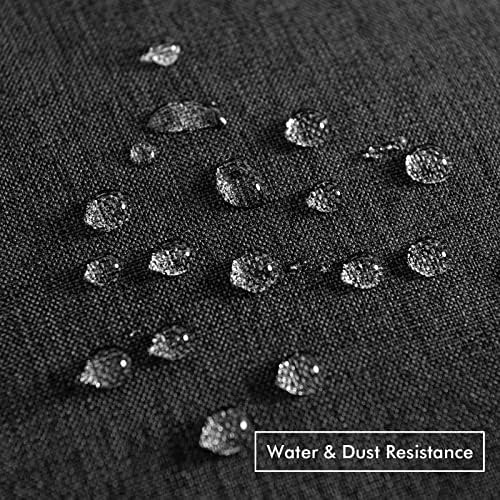 MIULEE Decorative Outdoor Pillow Covers Waterproof 16x16 Black - Image 3