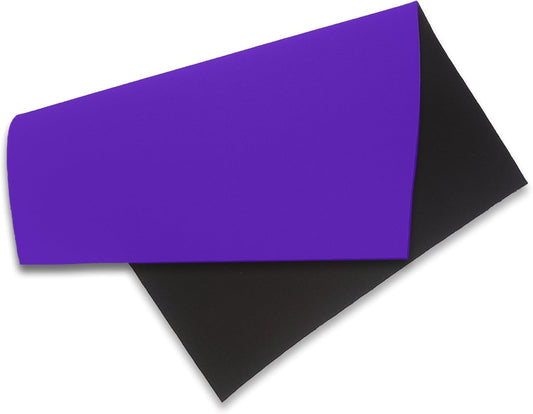 Neoprene Fabric Assortment Sample Patch Sheet Packs for Sewing Material Wetsuit Repair (3 Pack, 2mm Purple)