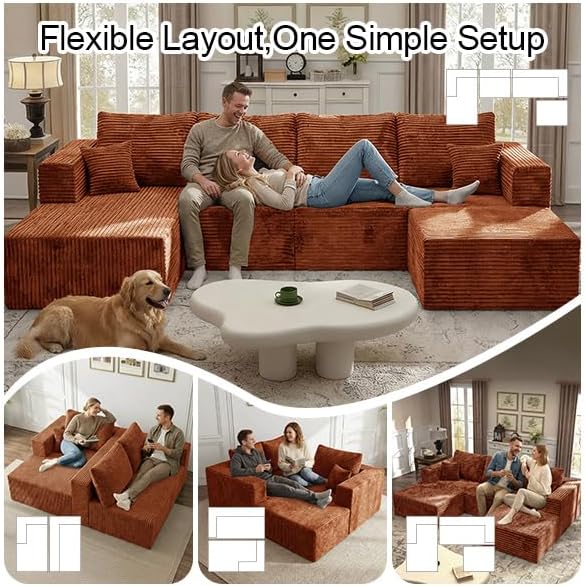 118" Modular Sectional Sofa - Image 5
