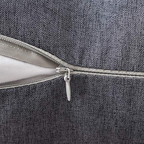 MIULEE Decorative Outdoor Pillow Covers Waterproof 12x12 Dark Grey - Image 5