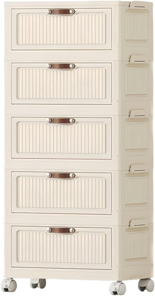 5-Tier Foldable Storage Cabinet by FoldTrend